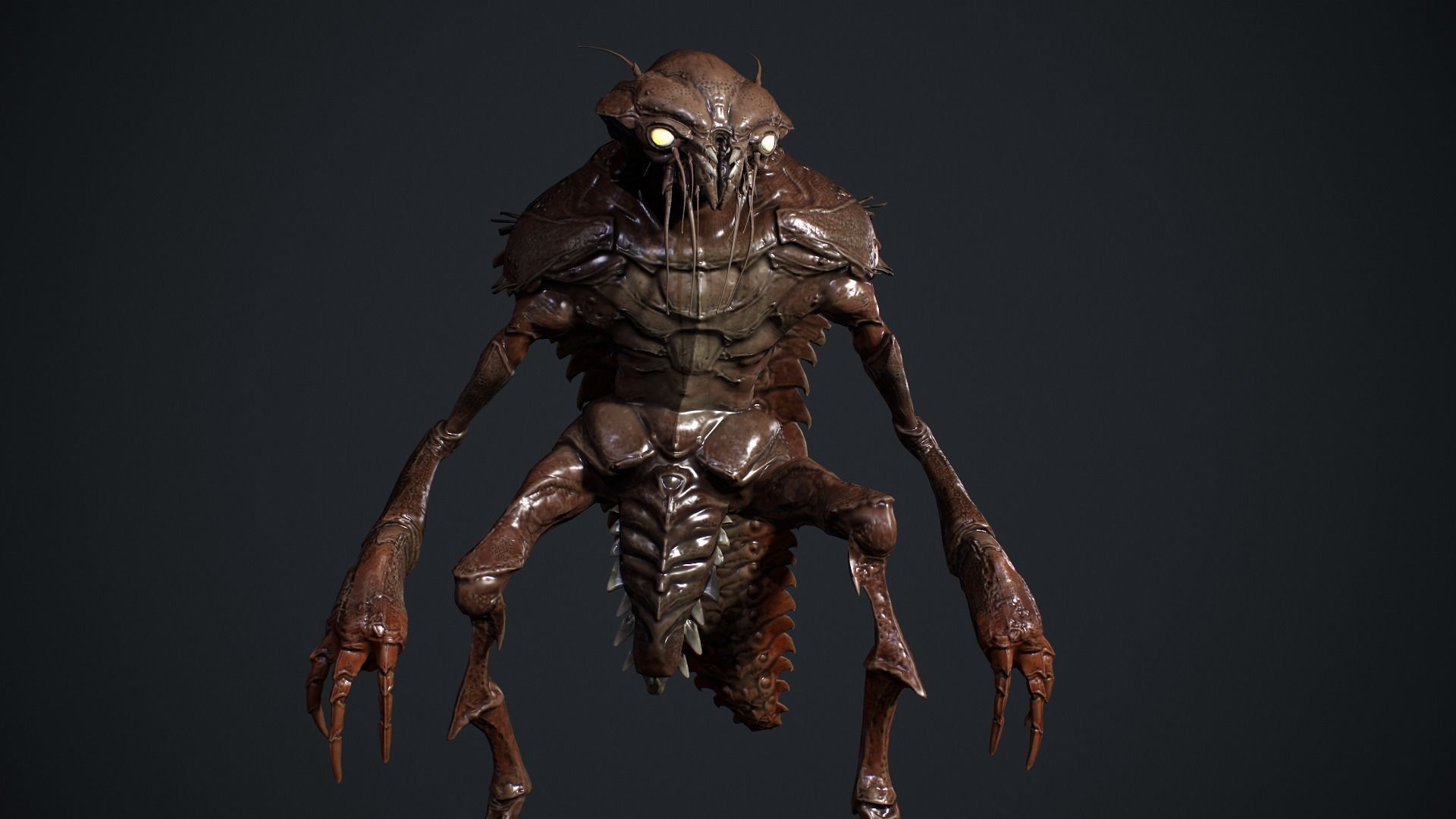 Bug Creature  Low-poly 3D model_14