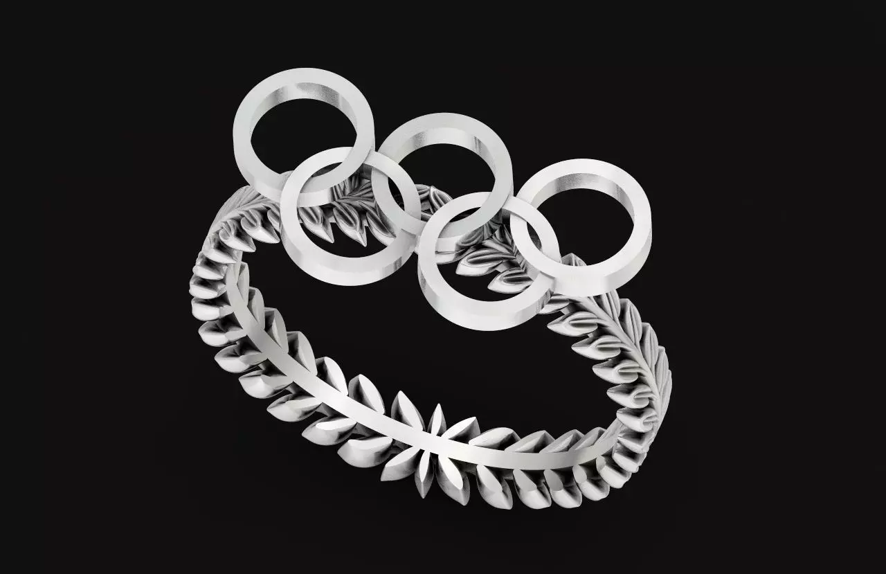 ring olympic games winter games olympiad 613 3D print model