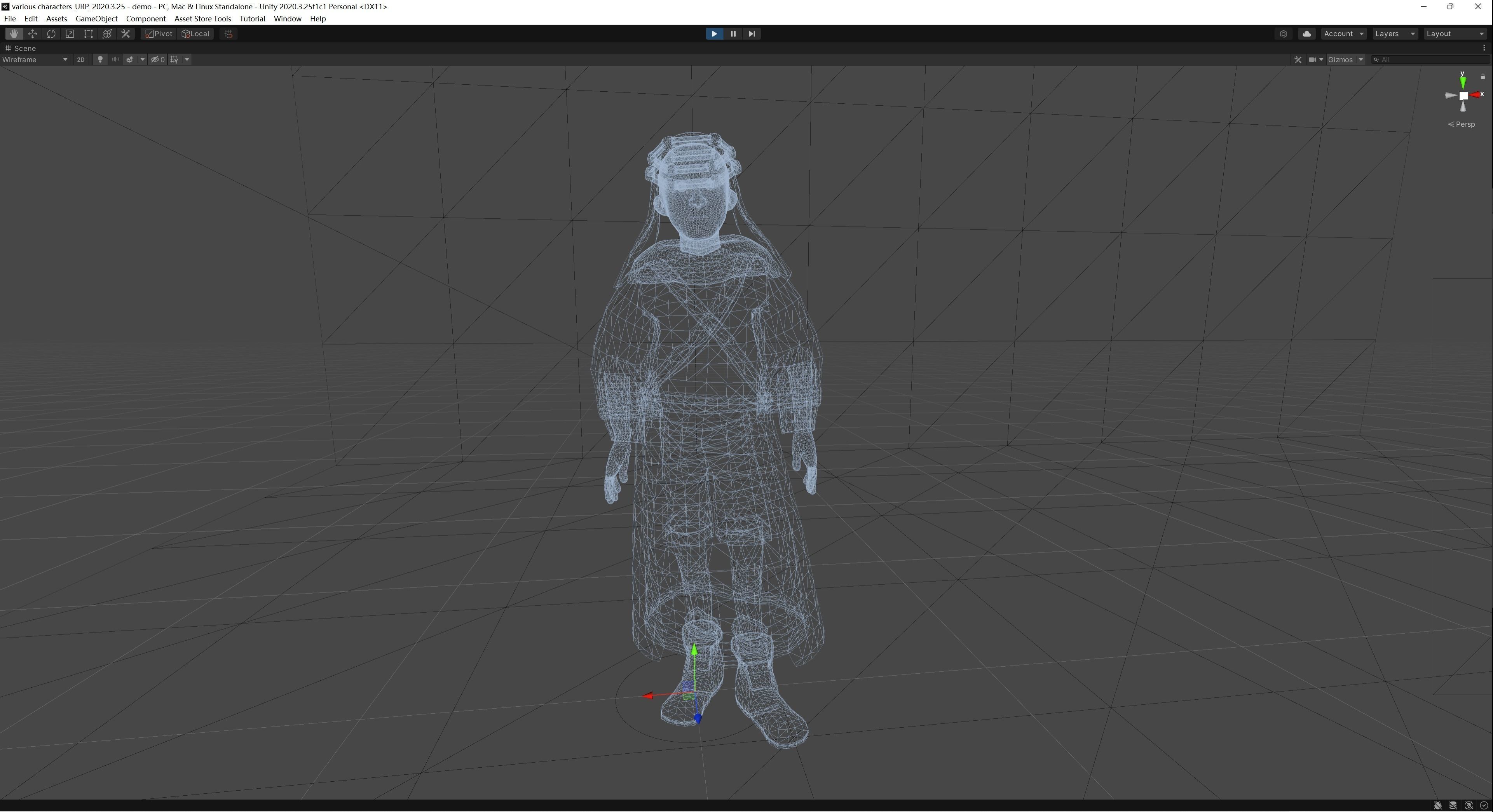 Arab Character Low-poly 3D model_6