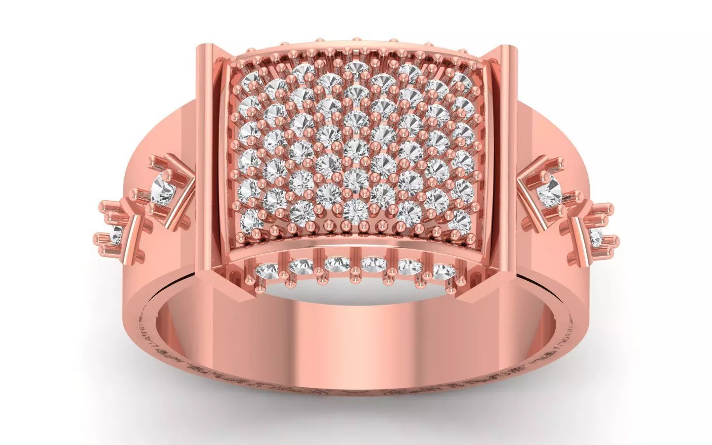 Solitaire Wedding Engagement Men Ring 3D print model_0