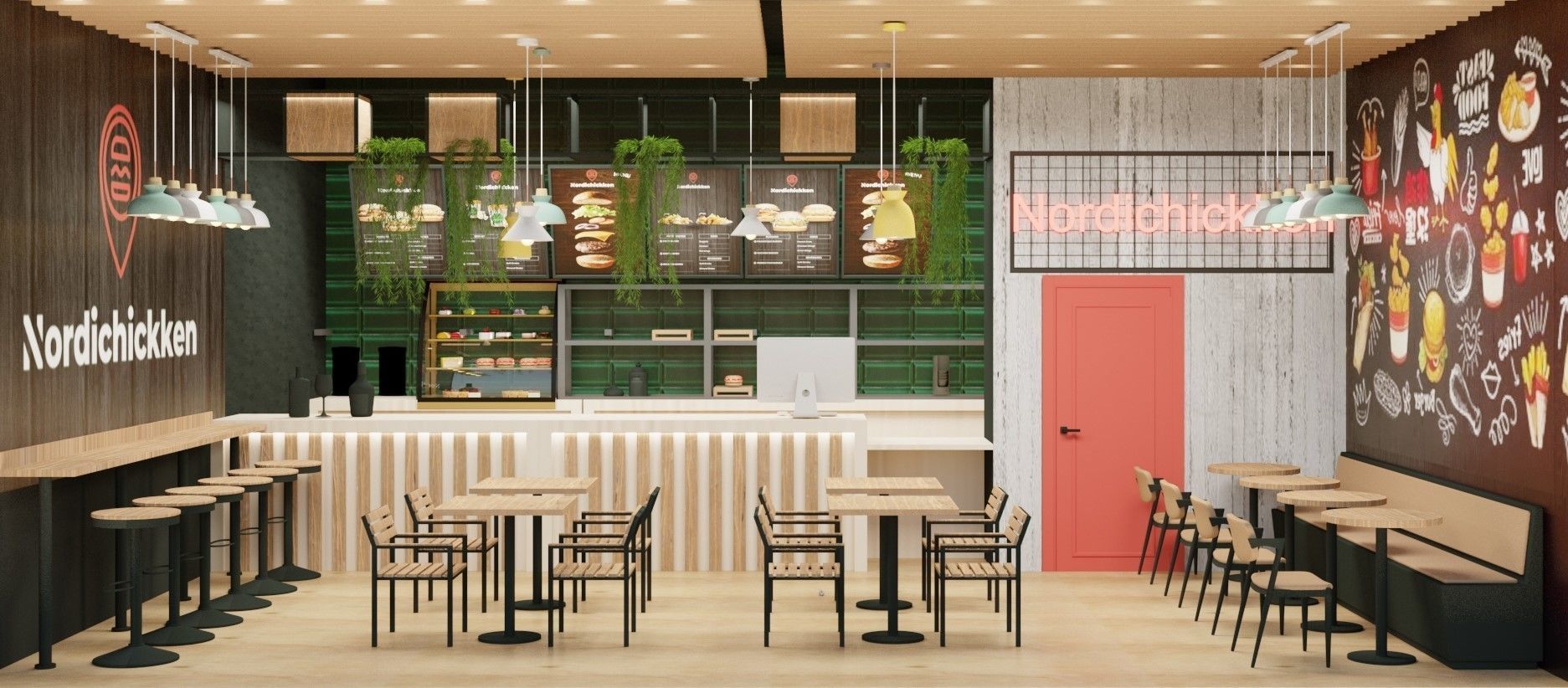 CHICKEN RESTAURANT DESIGN 3D print model_26