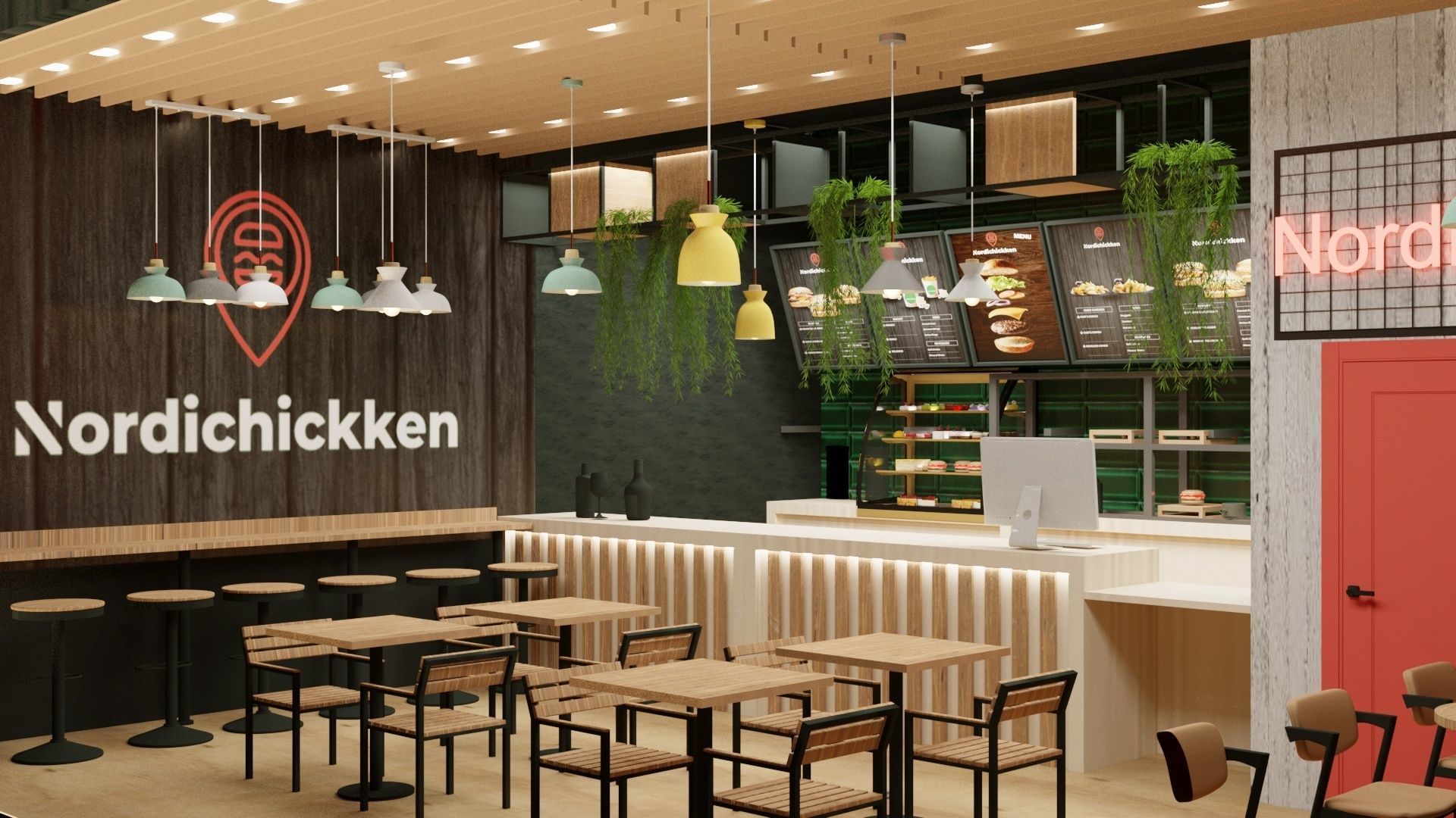 CHICKEN RESTAURANT DESIGN 3D print model_4