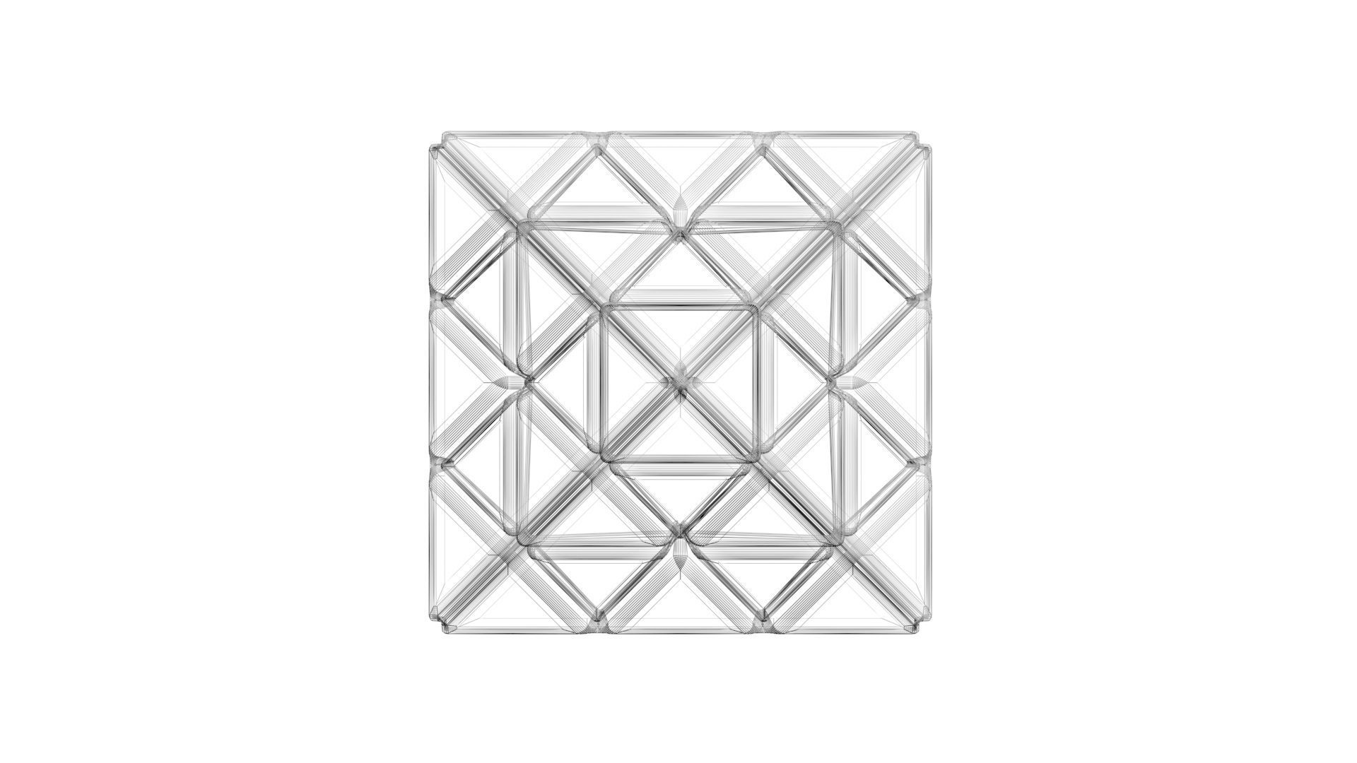 Pyraminx Skeleton 3D model_19