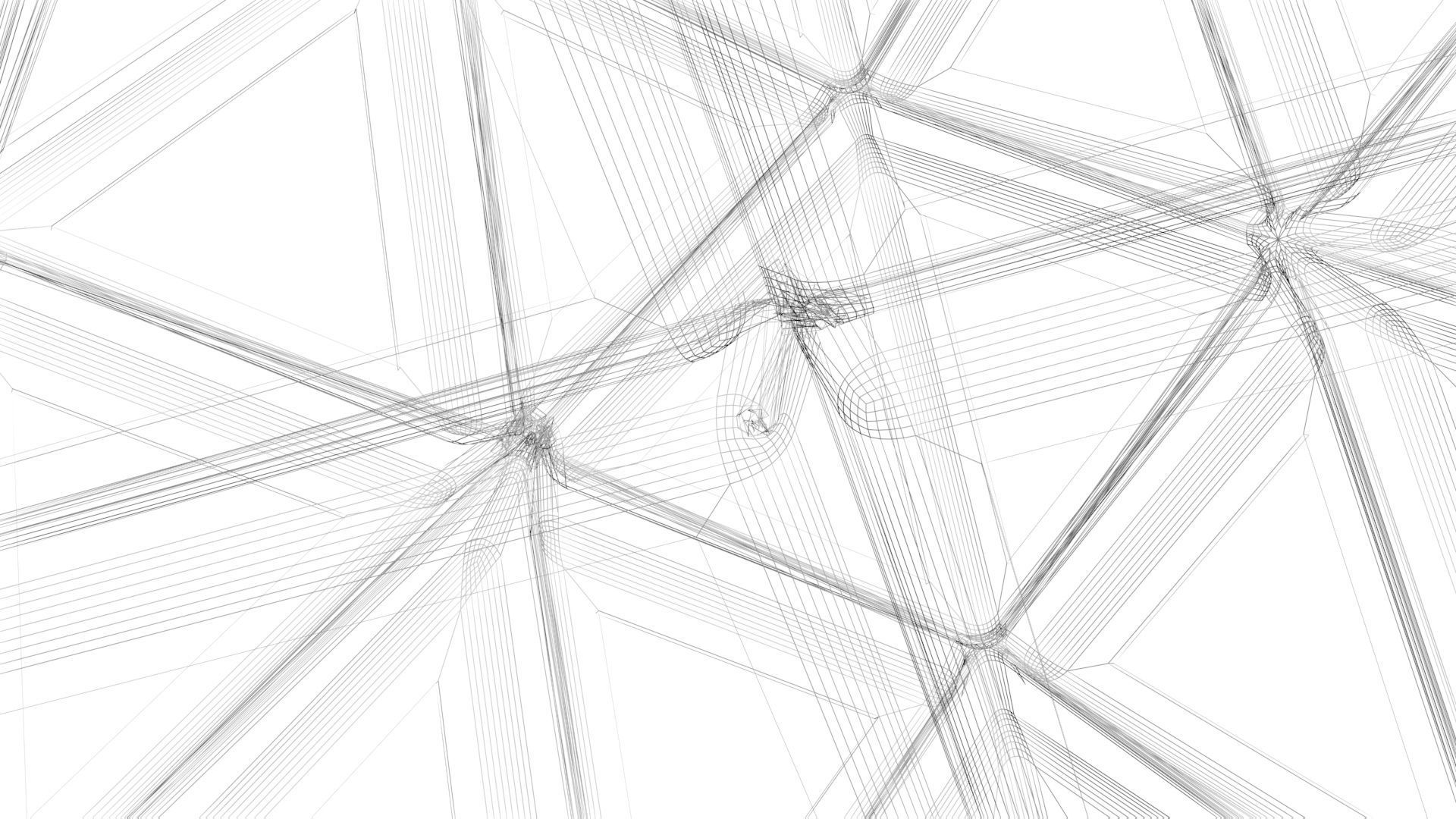 Pyraminx Skeleton 3D model_17