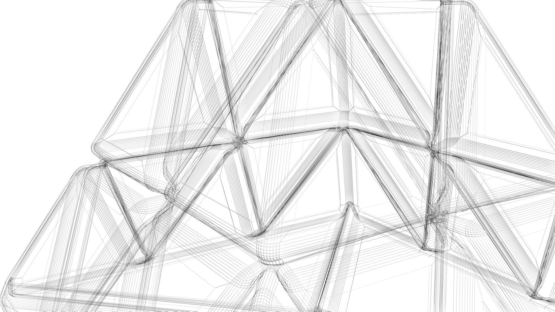 Pyraminx Skeleton 3D model_18