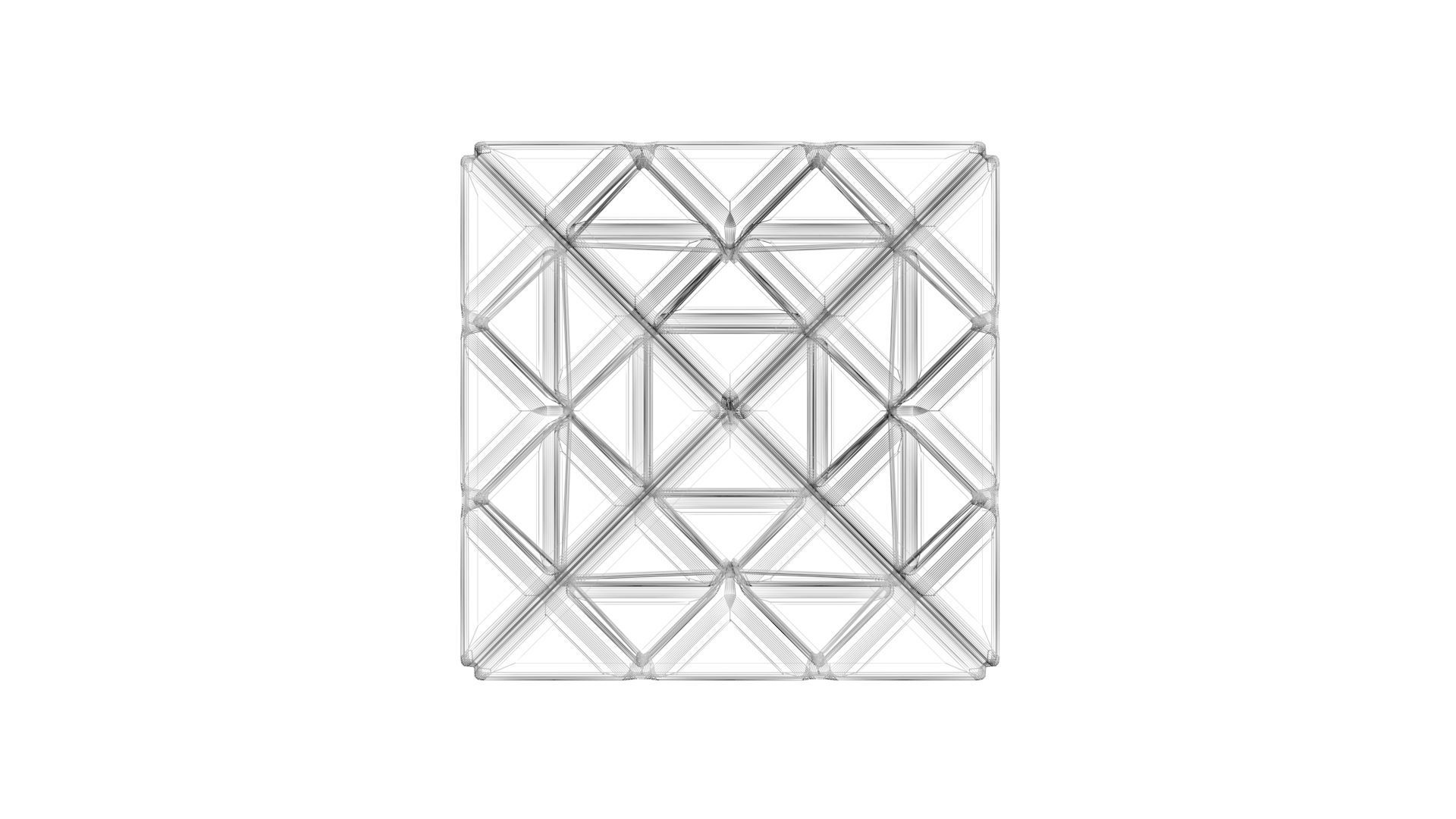 Pyraminx Skeleton 3D model_21