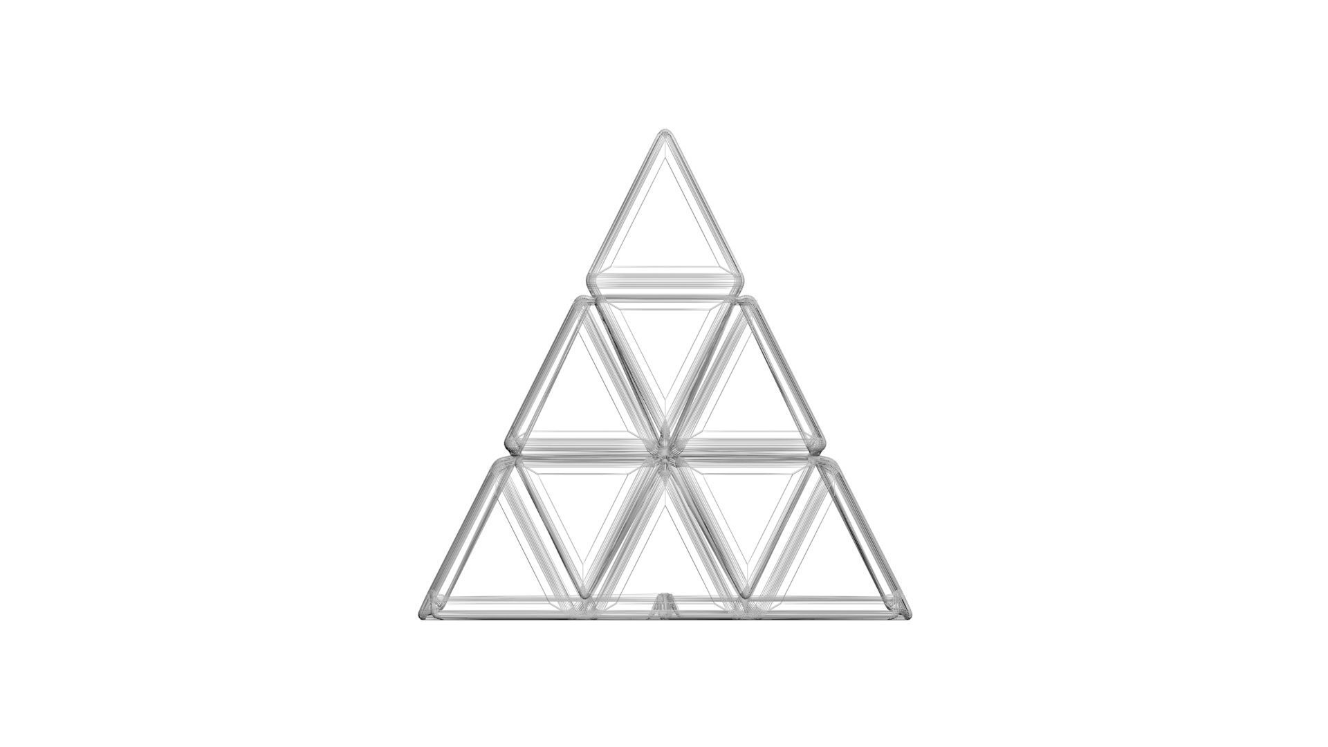 Pyraminx Skeleton 3D model_20