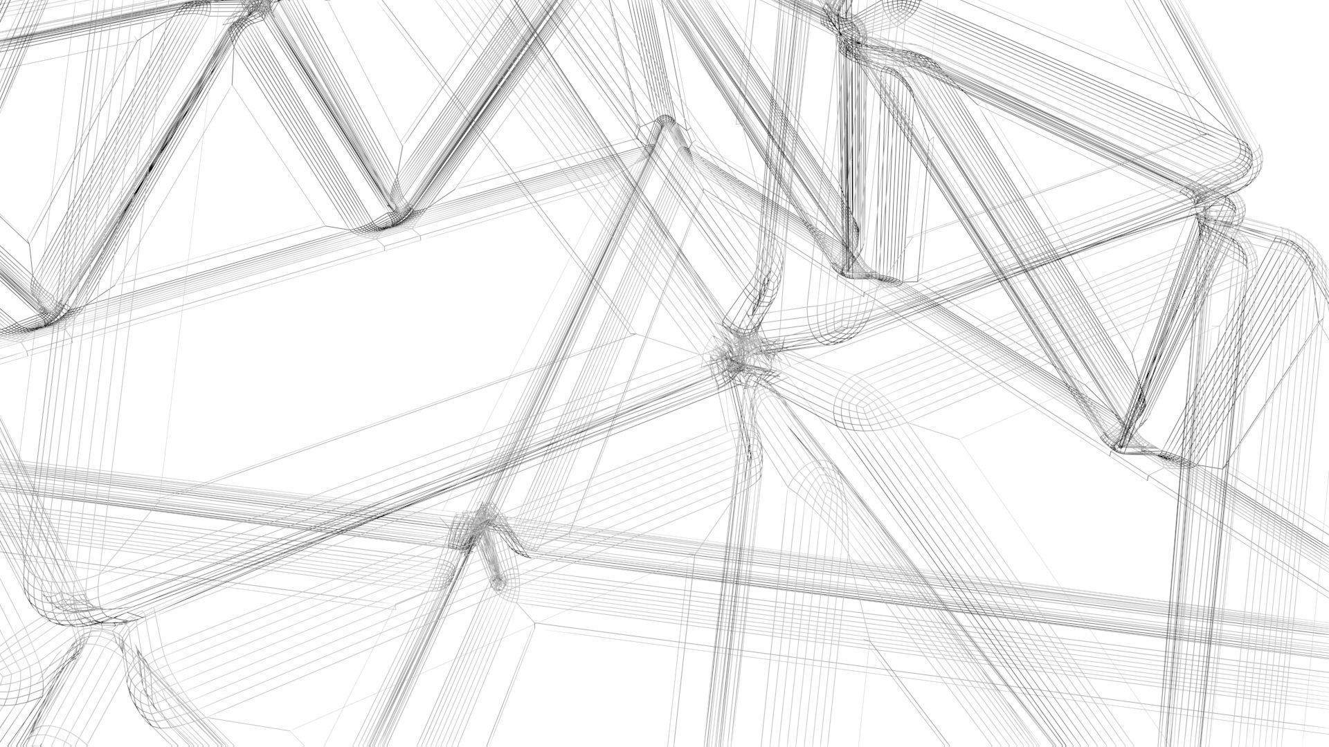 Pyraminx Skeleton 3D model_15