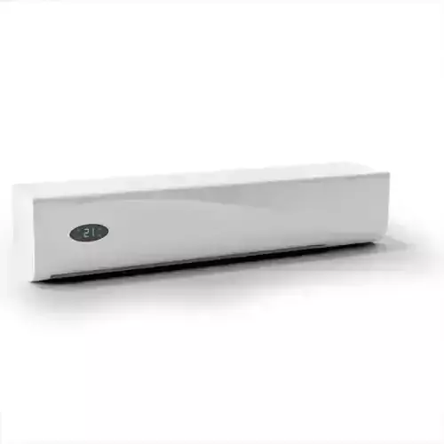 White Air Conditioner With Temperature Indication