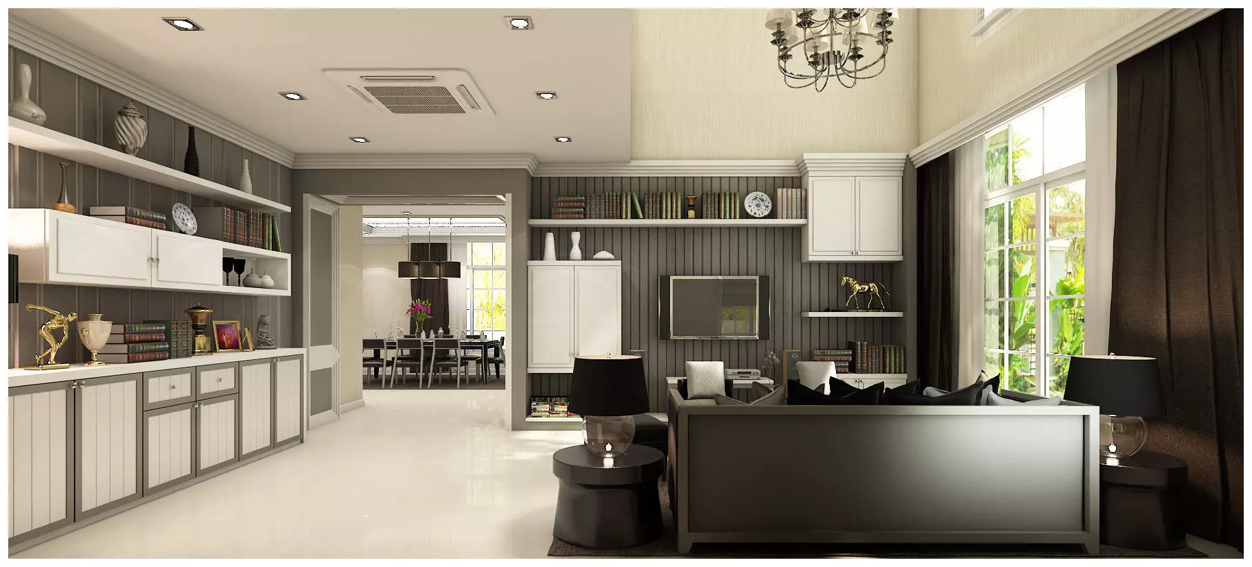 Living area 3D model_0