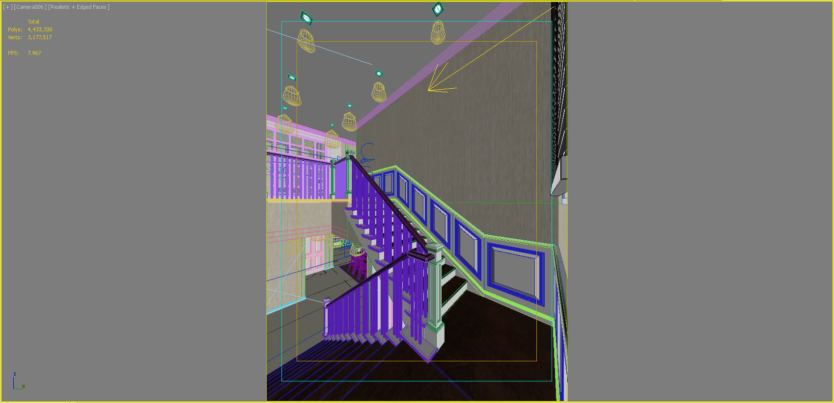 Living area 3D model_18