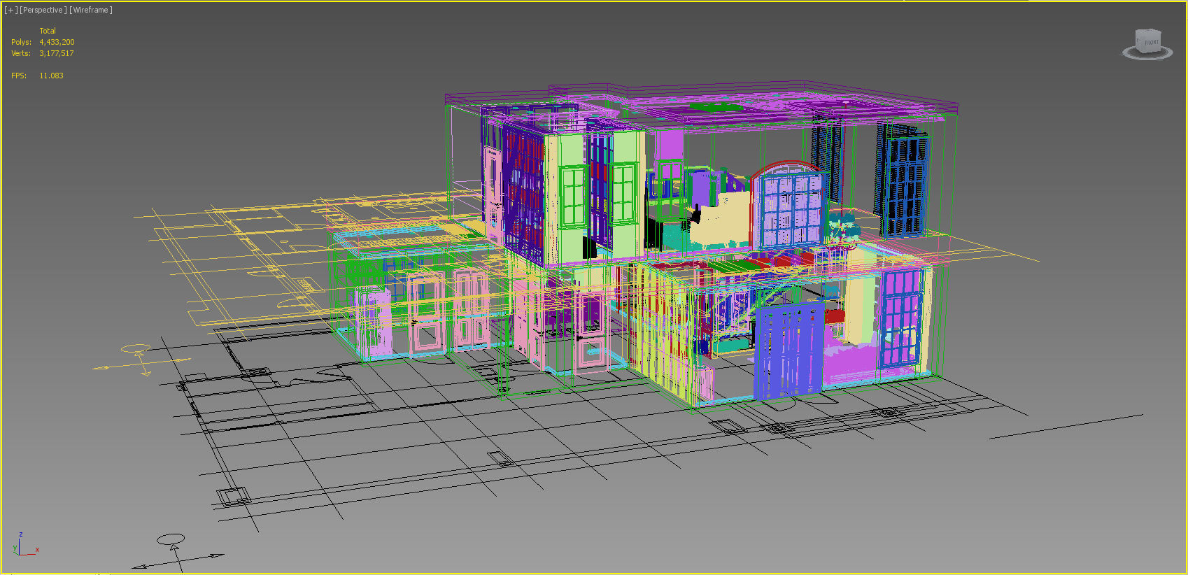 Living area 3D model_28