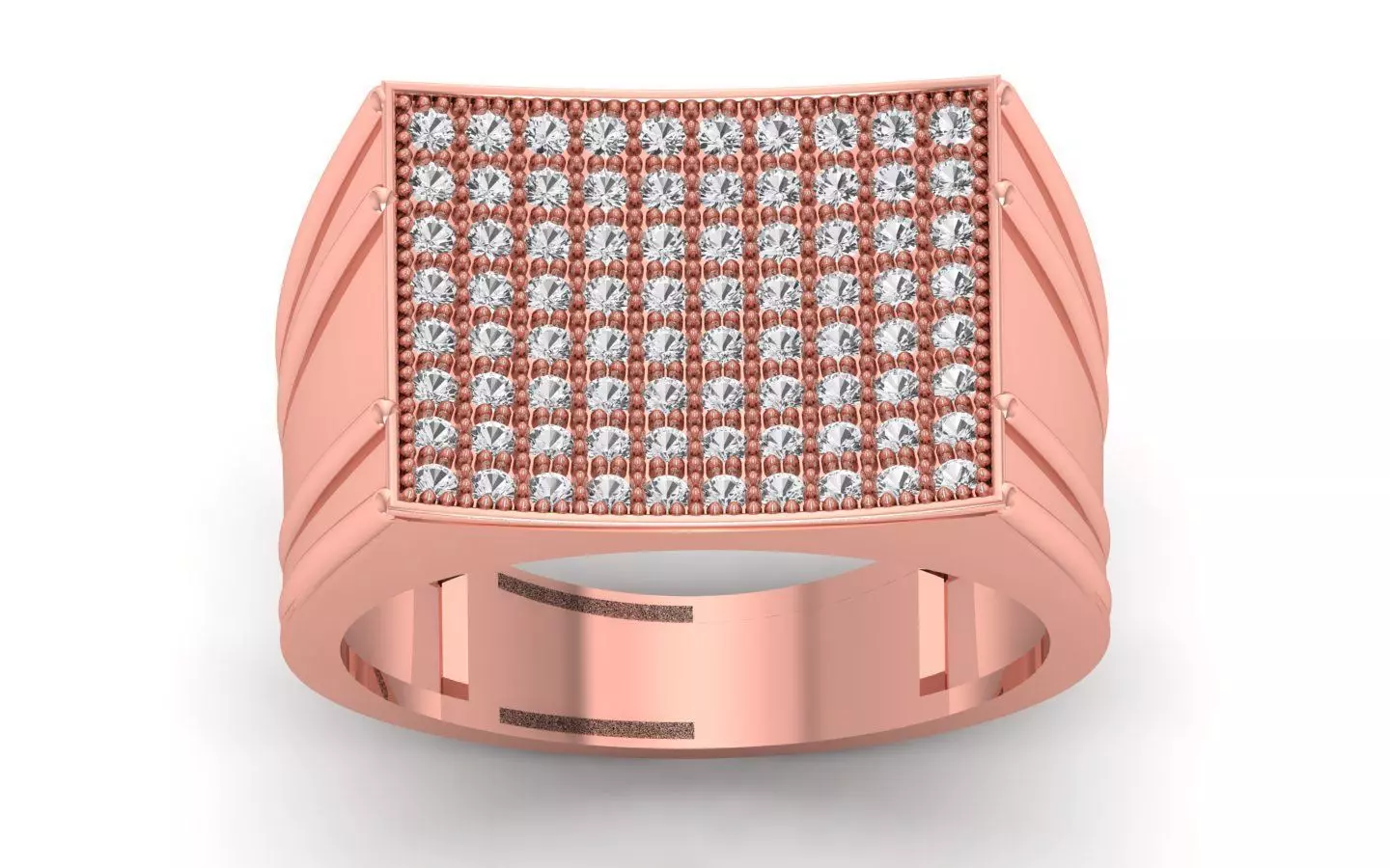 Solitaire Wedding Engagement Men Ring 3D print model_0