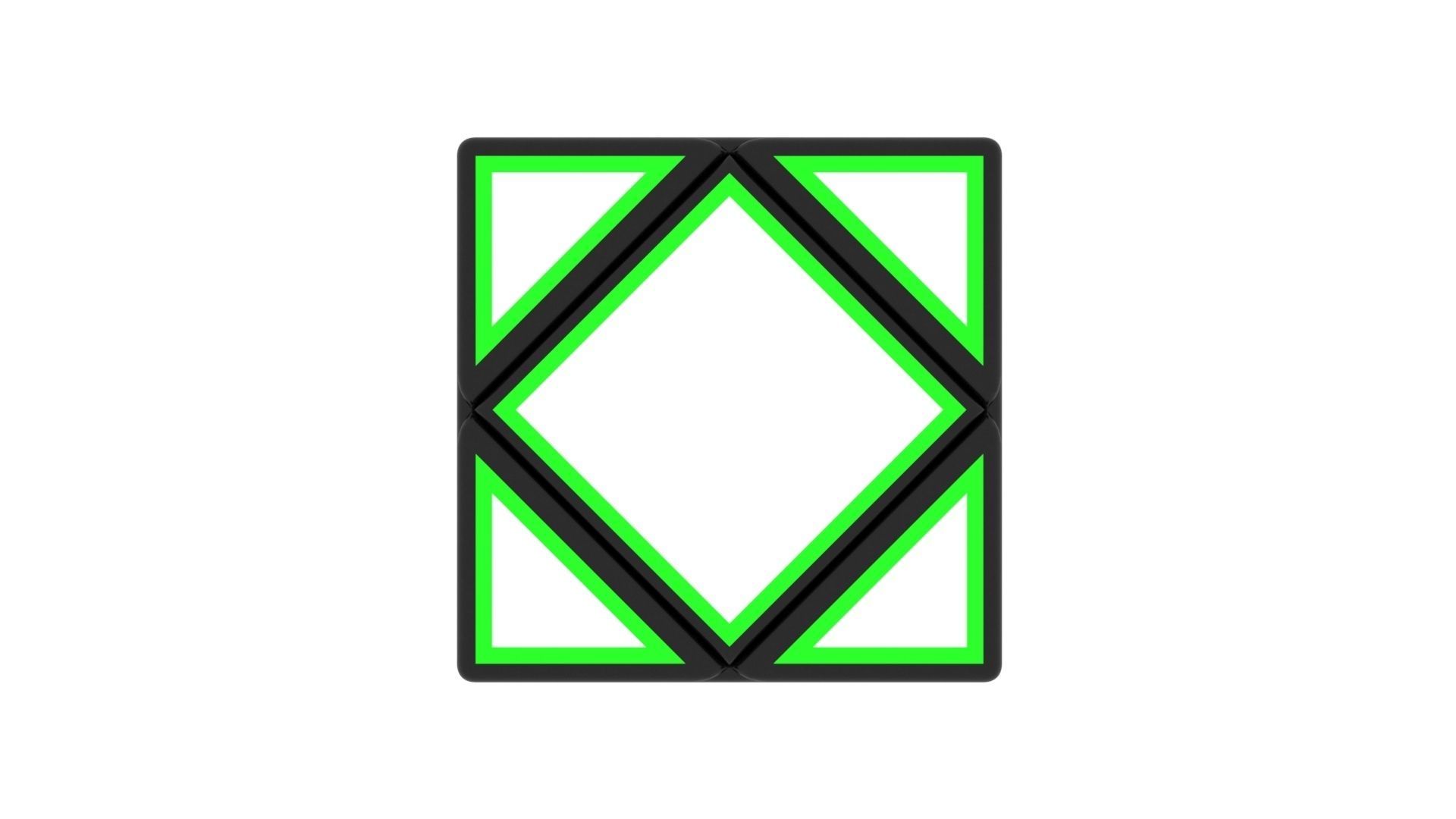 Skewb Skeleton 3D model_13