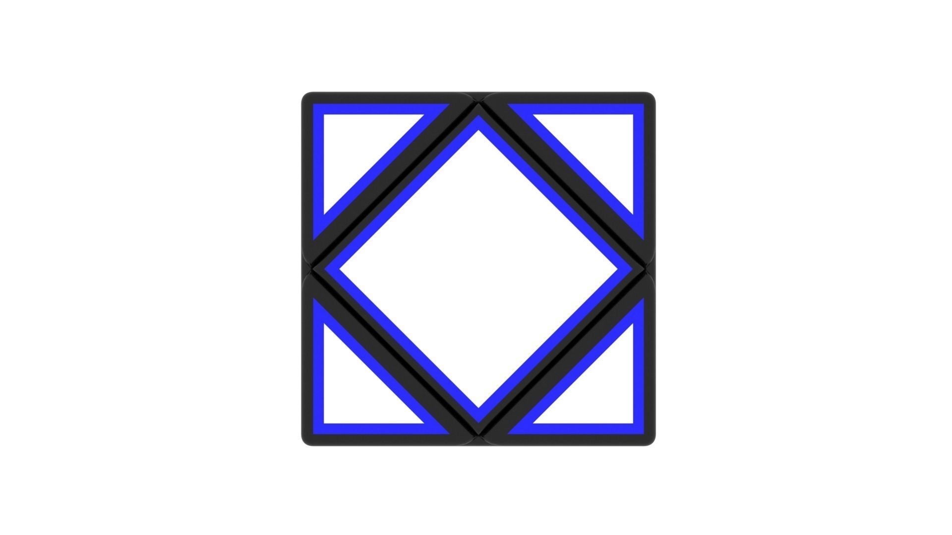 Skewb Skeleton 3D model_10