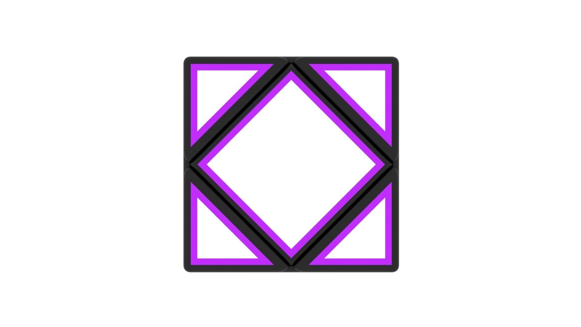 Skewb Skeleton 3D model_12