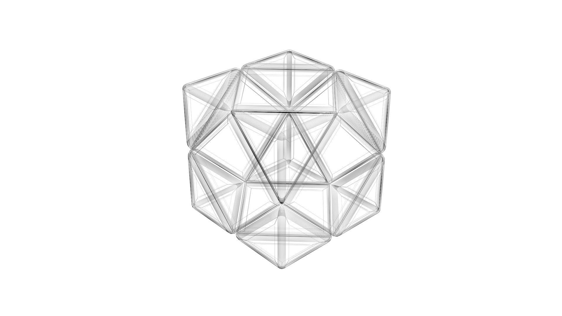 Skewb Skeleton 3D model_15