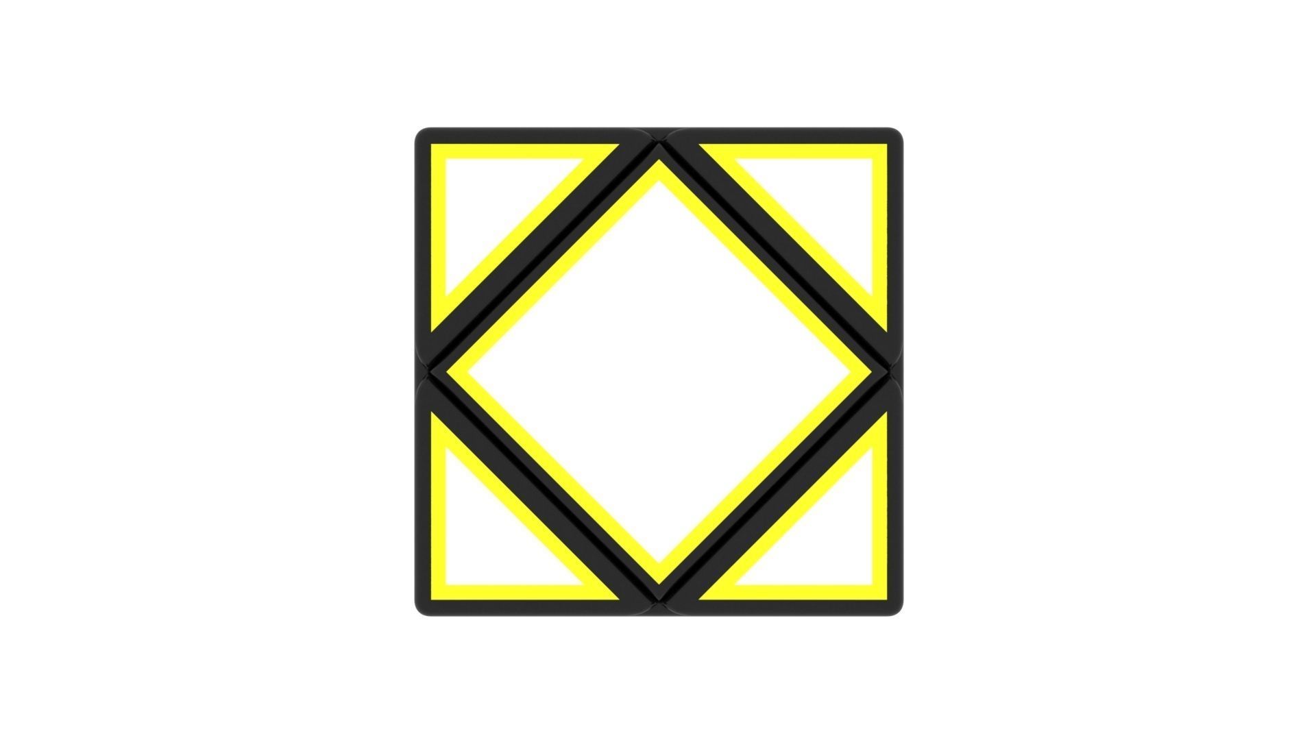 Skewb Skeleton 3D model_8