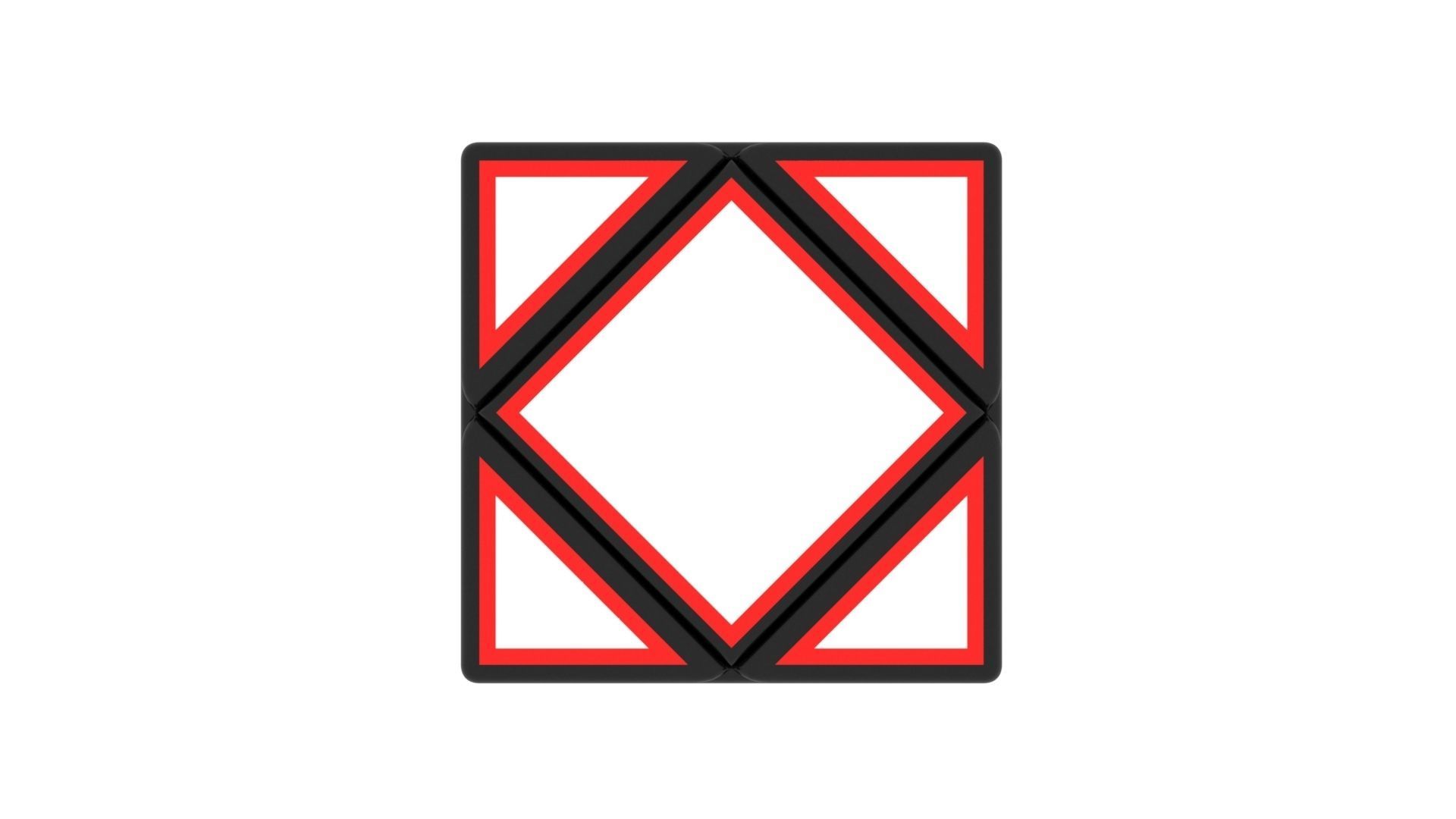 Skewb Skeleton 3D model_9