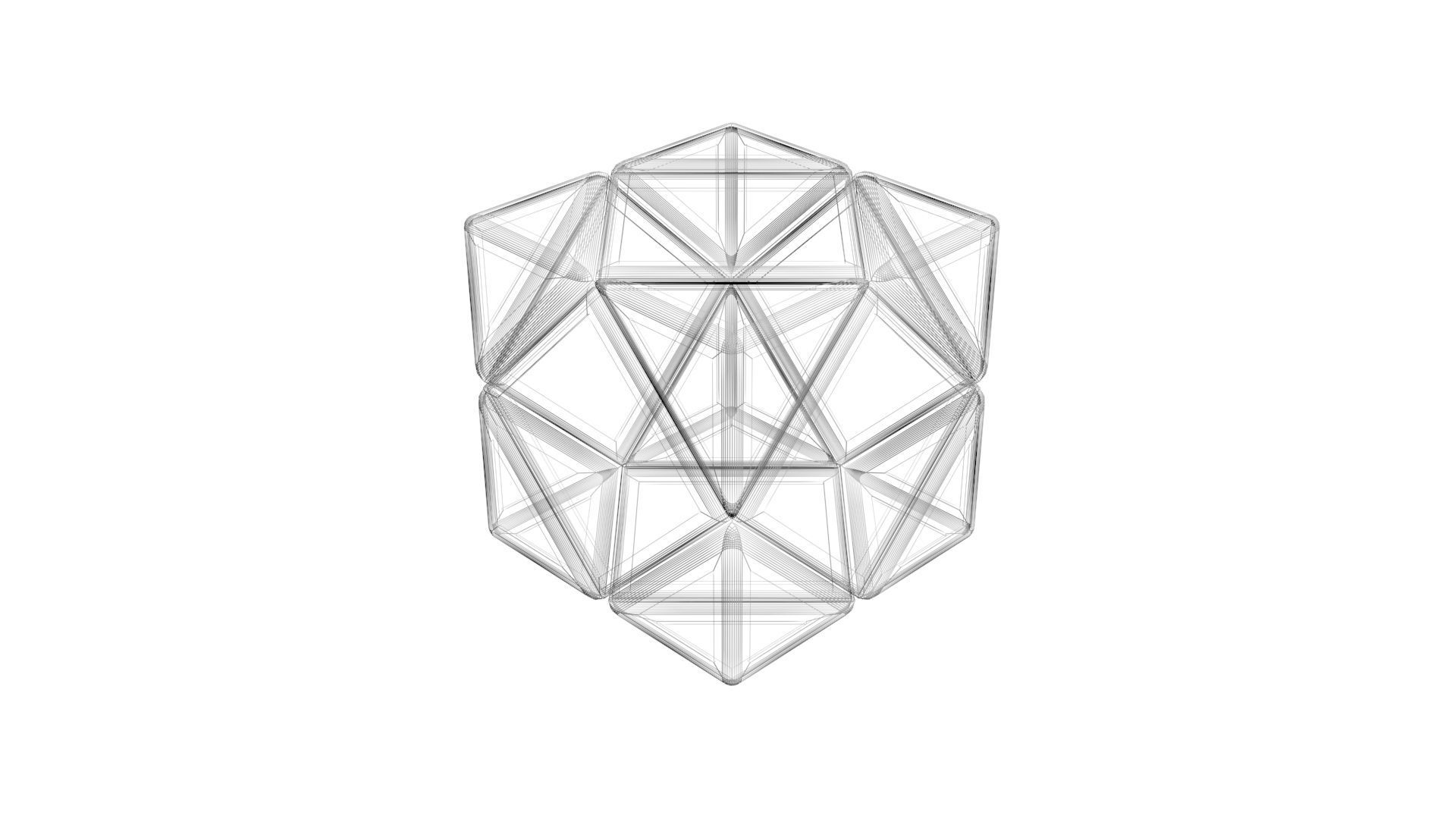 Skewb Skeleton 3D model_14