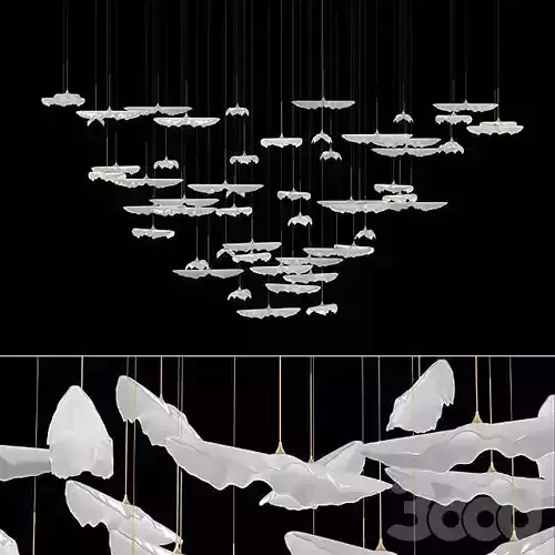 Leaf Fall white gloss finish