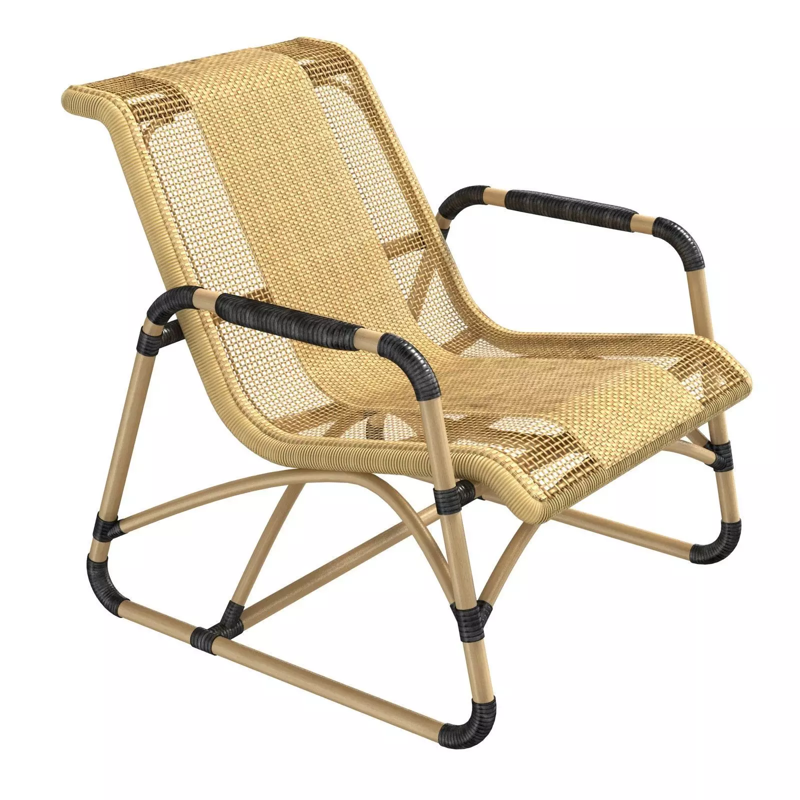 Arteriors Jax Rattan Chair 3D model