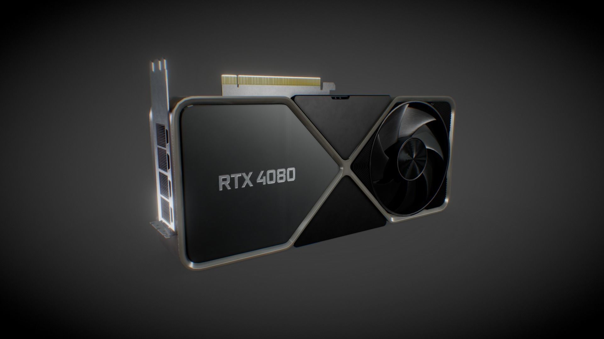 NVIDIA GeForce RTX 4080 GPU 3D model_2