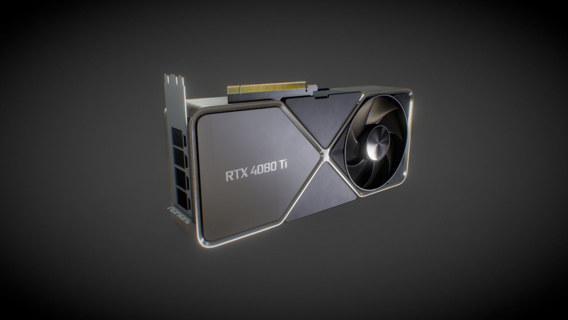 NVIDIA GeForce RTX 4080 Ti GPU 3D model_2