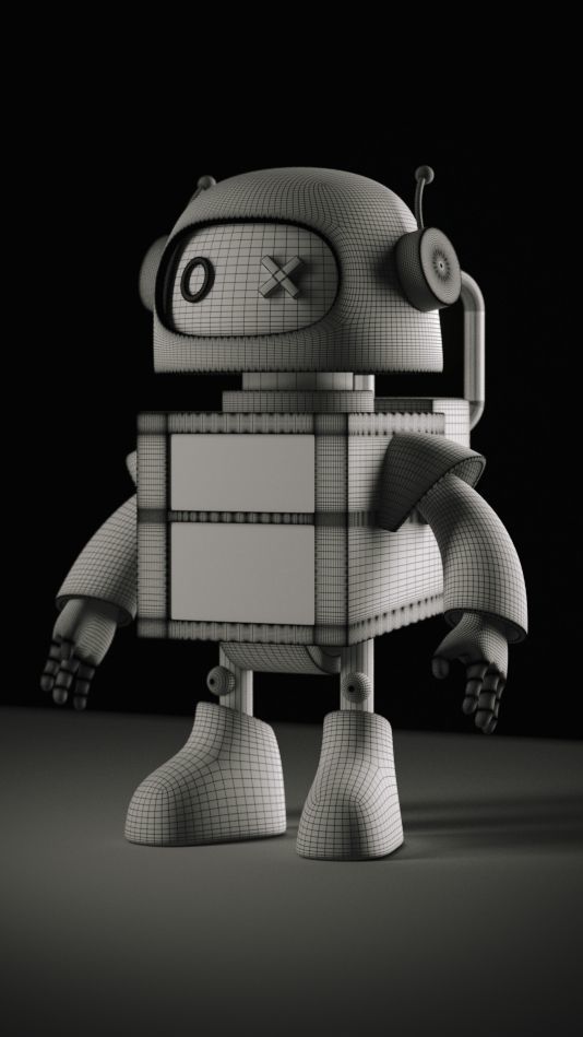 Mini Robot 3D model_2