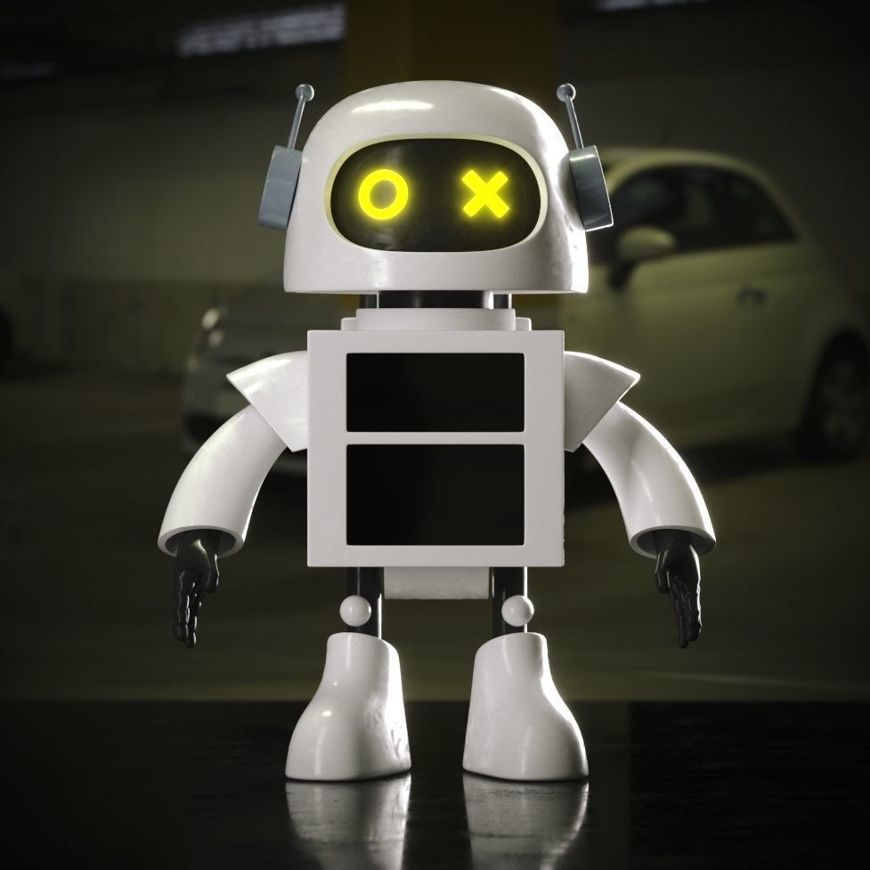 Mini Robot 3D model_4