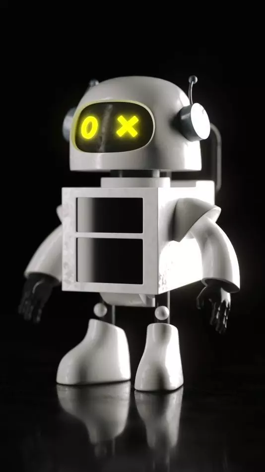 Mini Robot 3D model_0