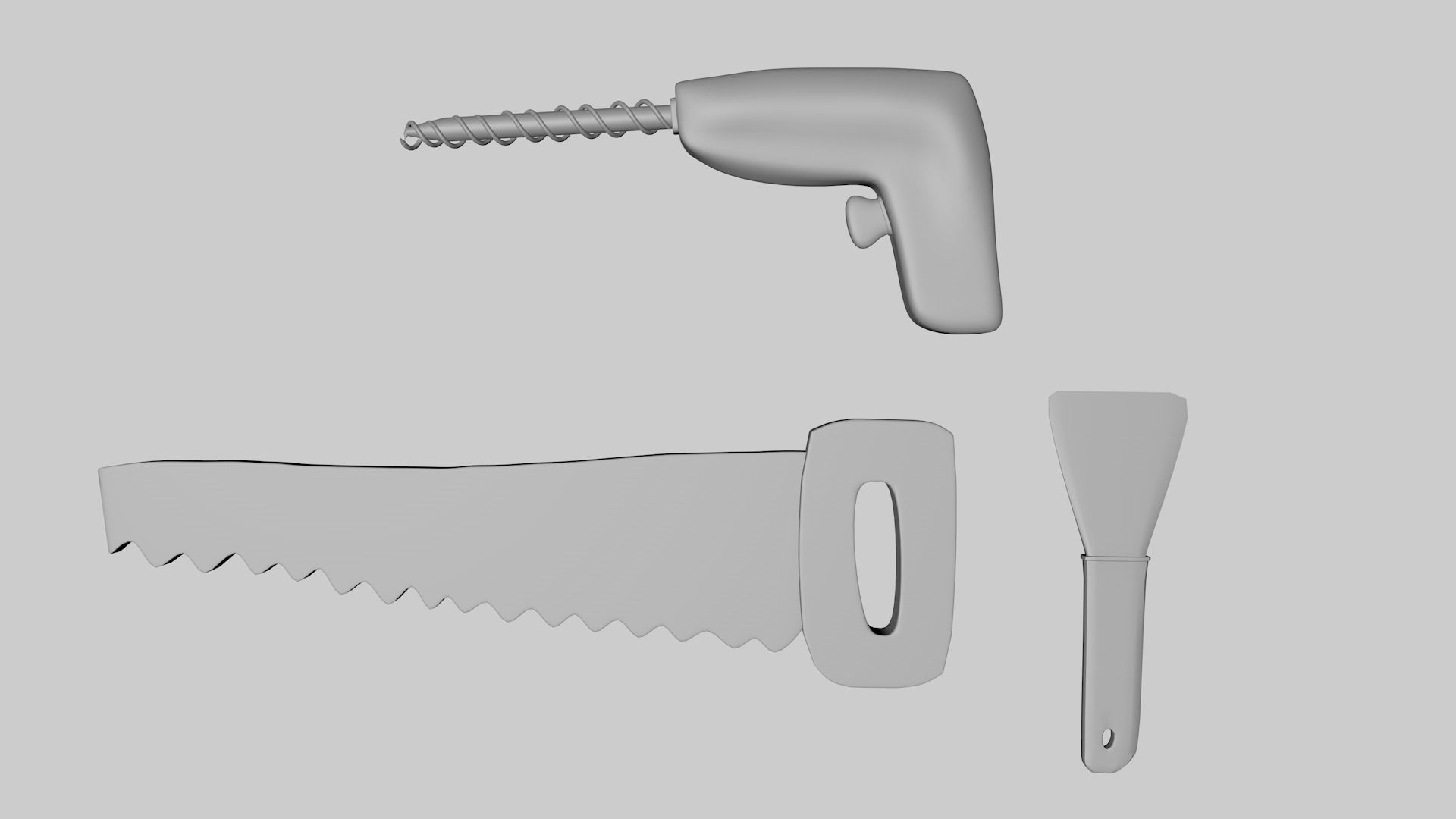 Stylized Tools 3D model_4