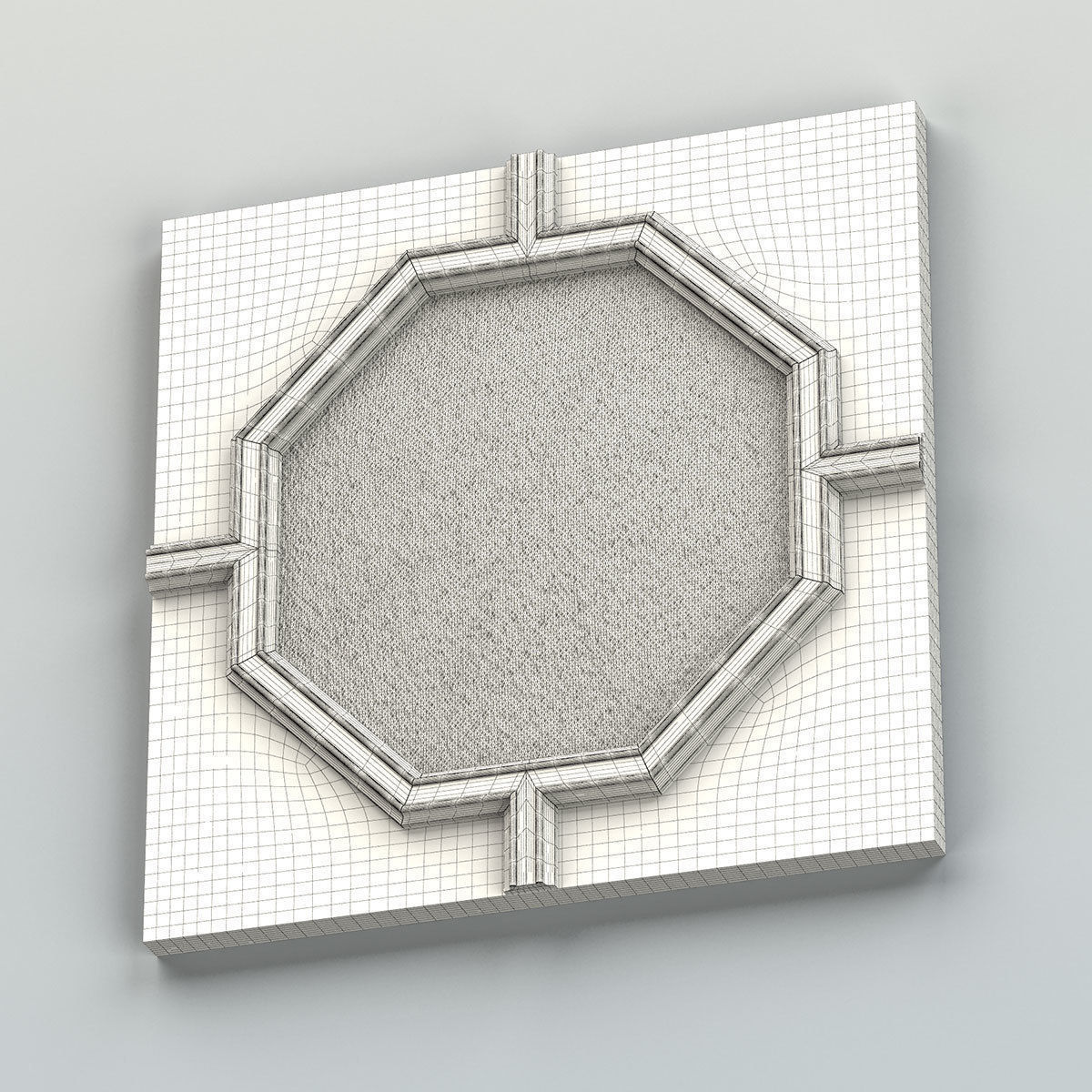 Wall panel 030 3D model_8