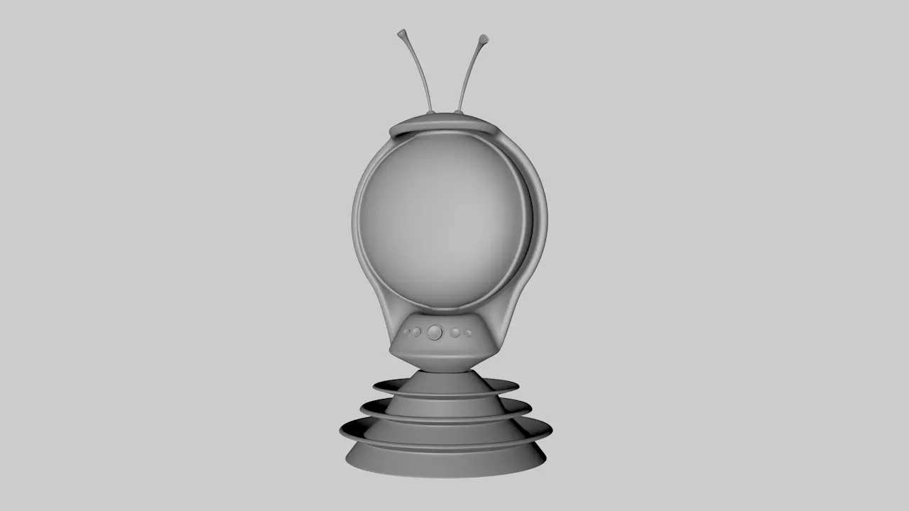 Sci-Fi TV 3D model_0