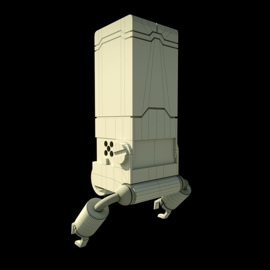 Cube Robot 3D model_5