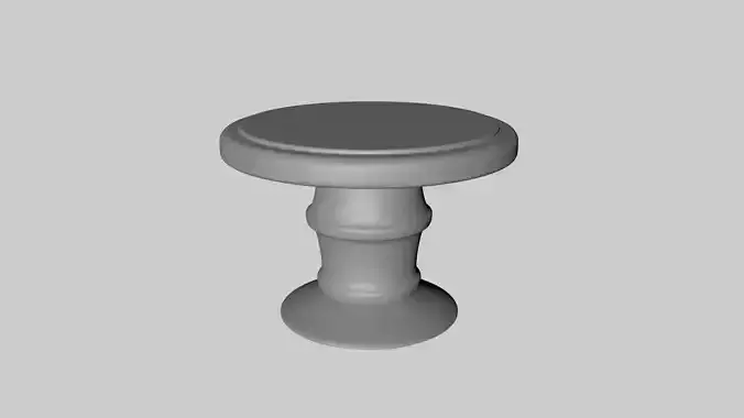 Small Round Table 3D model