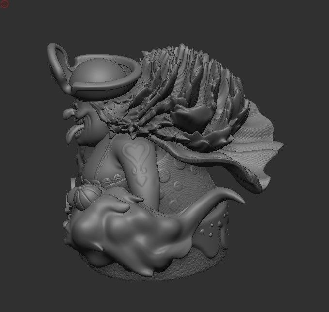 Big Mom Charlotte Linlin Bust One Piece 3D multi pieces 3D print model_4