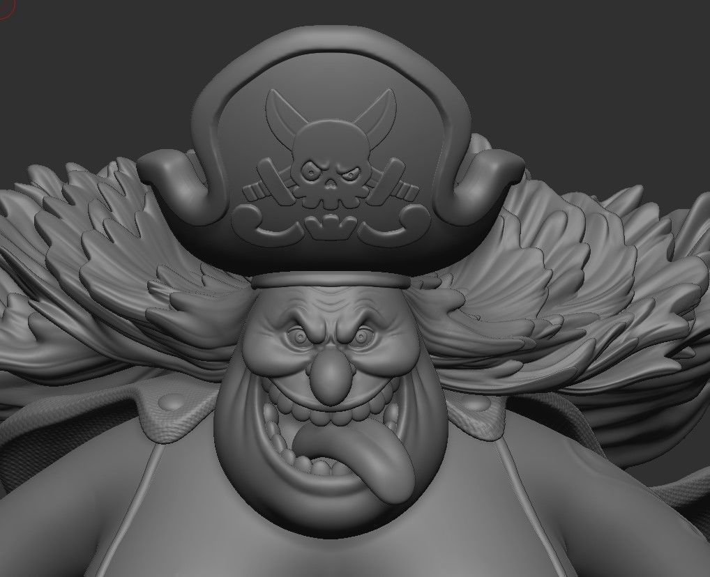 Big Mom Charlotte Linlin Bust One Piece 3D multi pieces 3D print model_3