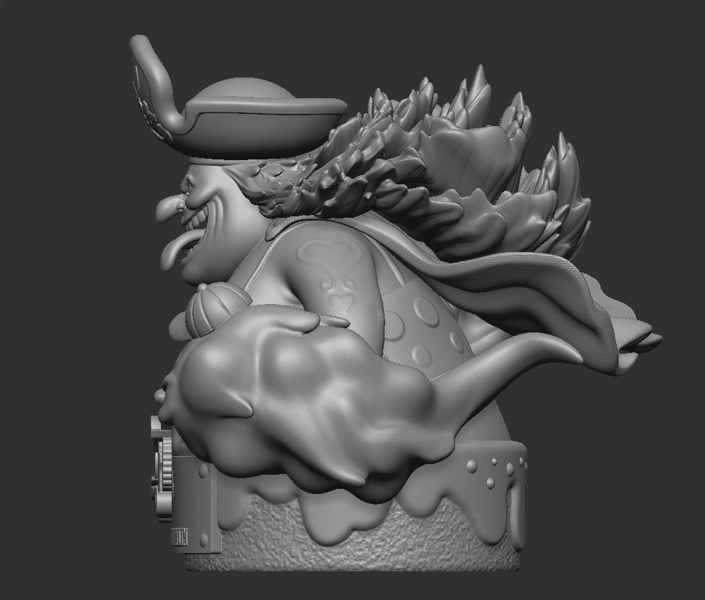 Big Mom Charlotte Linlin Bust One Piece 3D multi pieces 3D print model_5