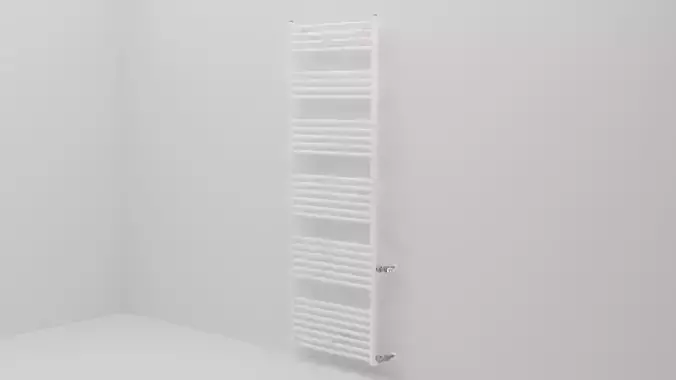 Radiator heated towel rail