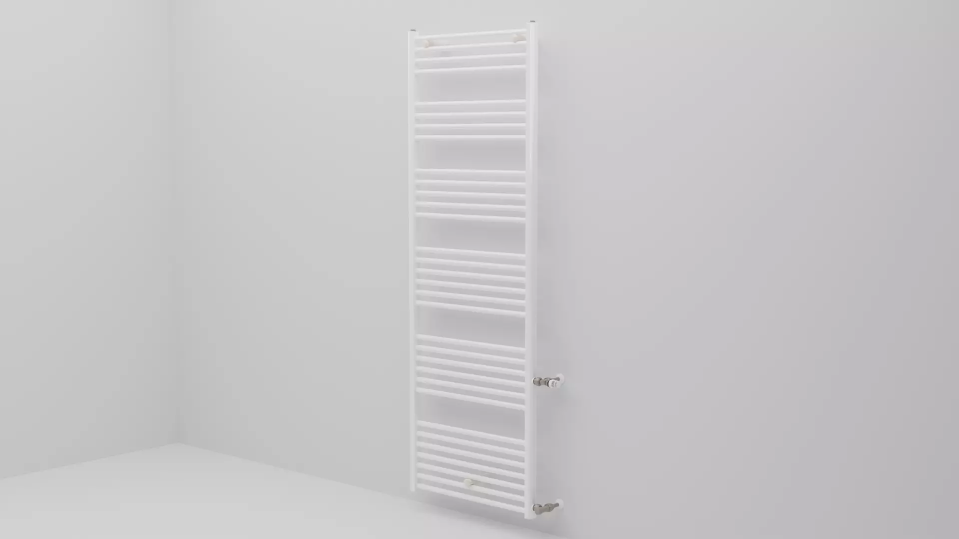 Radiator heated towel rail 3D model_0