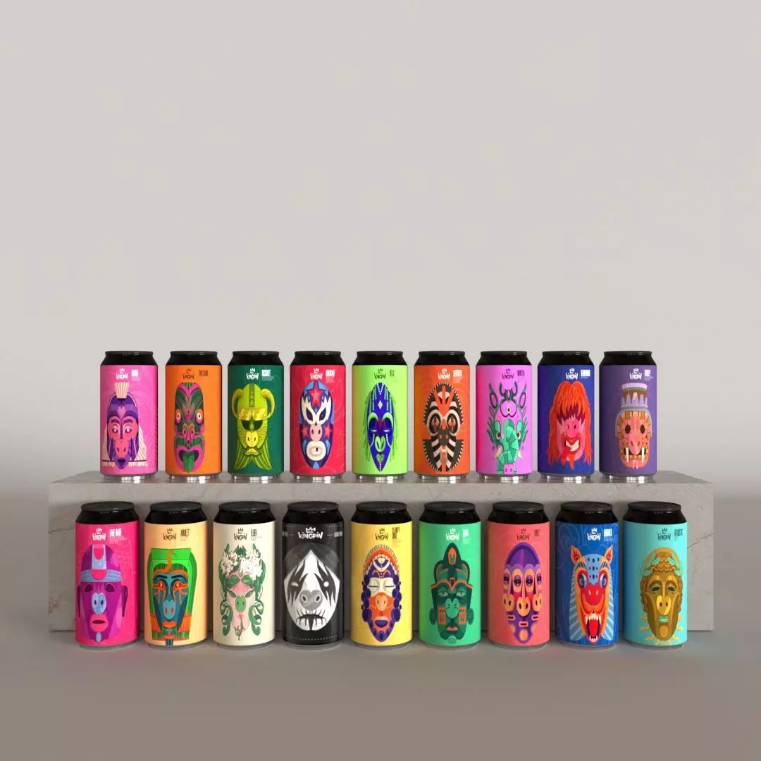 KingPin Beer Colletion 3D model