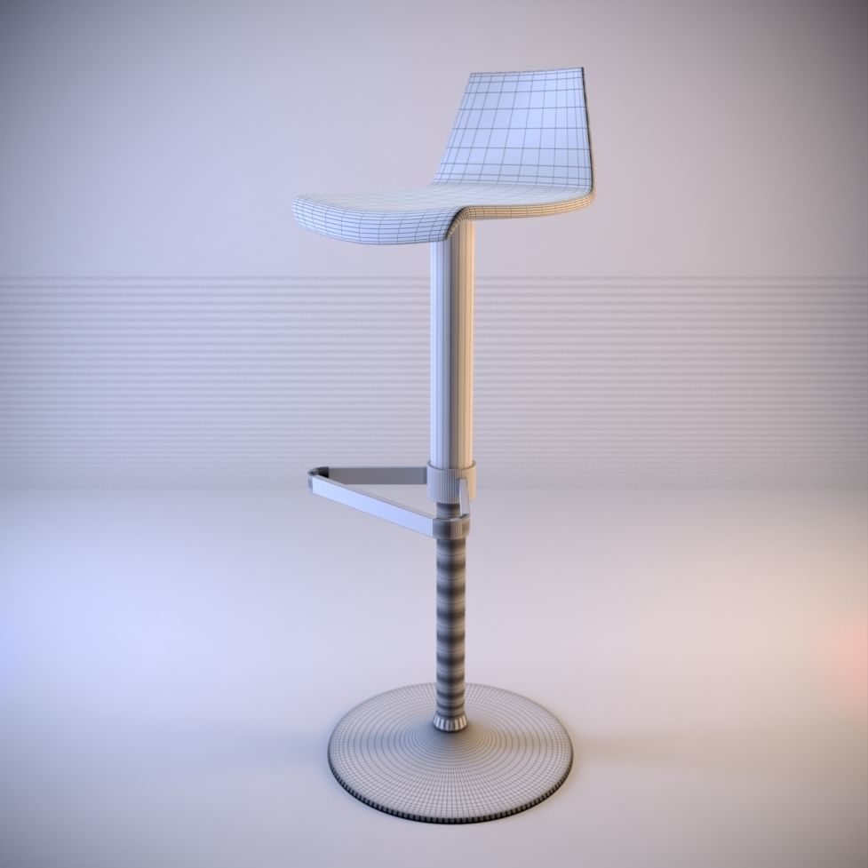 Bar Chair 3D model_2