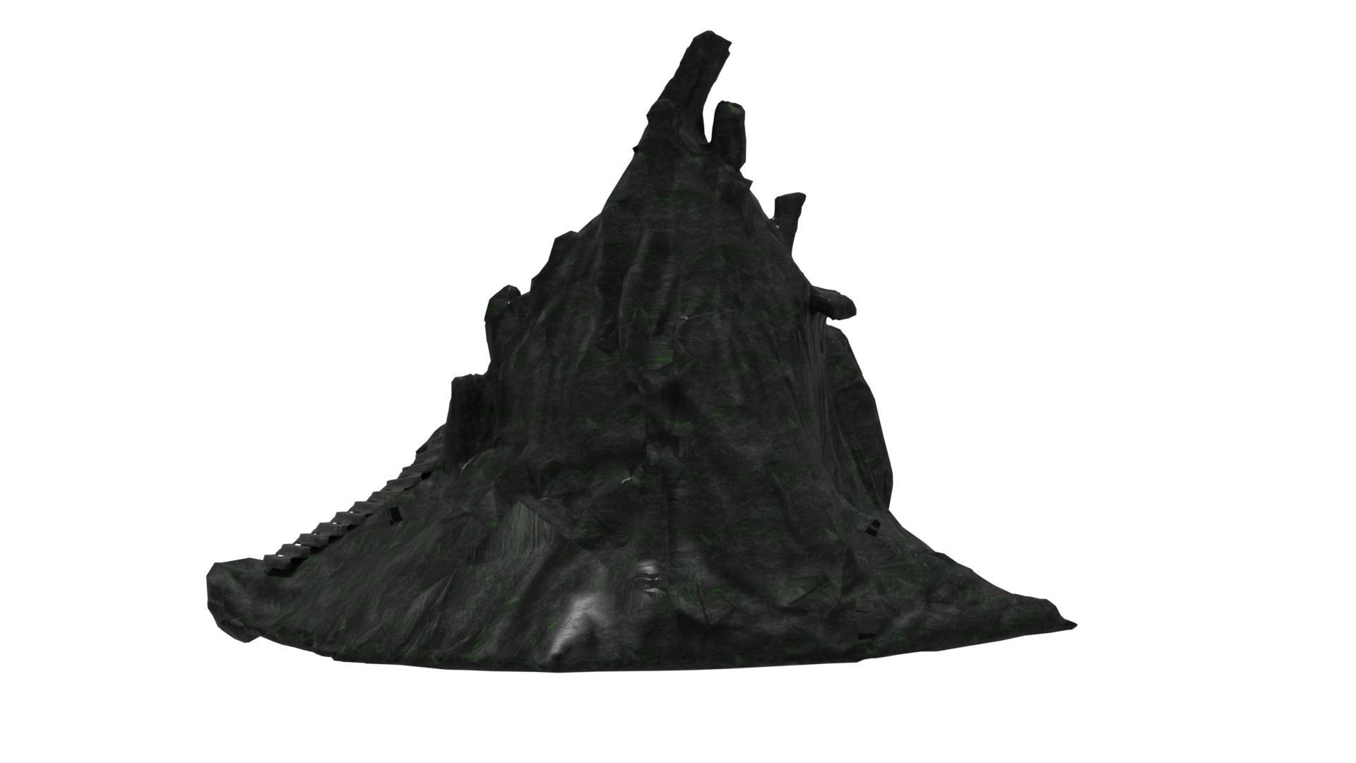 Stairs in the Mountain to Heaven Low poly Low-poly 3D model_4