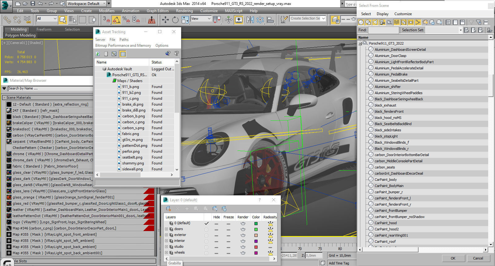 Porsche 911 GT3 RS 992 2023 3D model_38