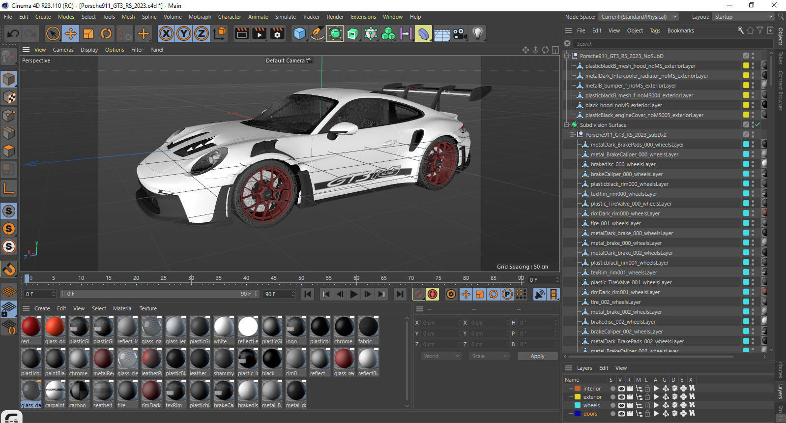 Porsche 911 GT3 RS 992 2023 3D model_39