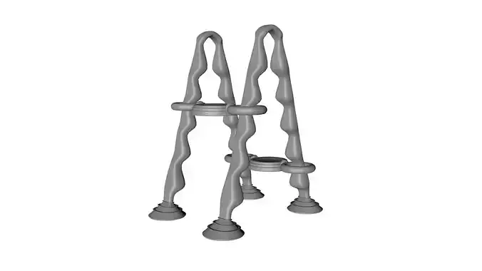 Sci-Fi Ladder 3D model