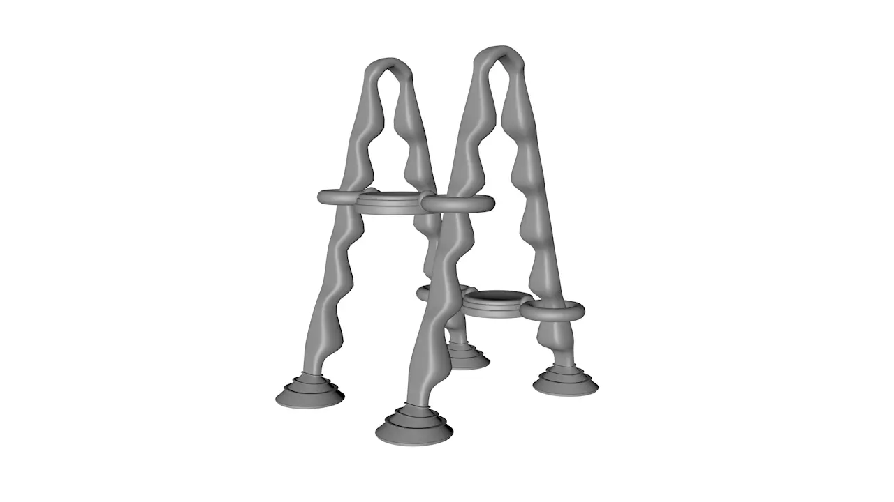 Sci-Fi Ladder 3D model_0