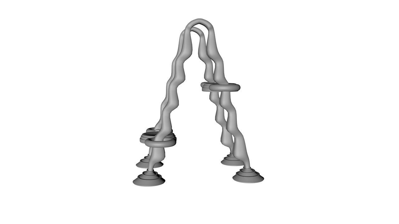 Sci-Fi Ladder 3D model_2