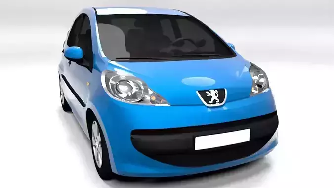 PEUGEOT 107 5D LOWPOLY